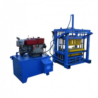 QTJ4-35A  Concrete block making machine diesel  block making machines sale in spanish